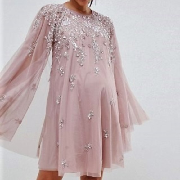 asos heavily embellished dress